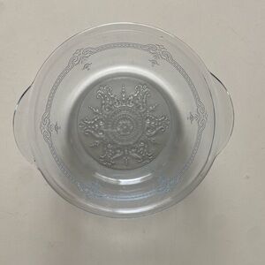 Vintage Fire-King Philbe Sapphire Blue Glass Casserole Bowl - 5.5"